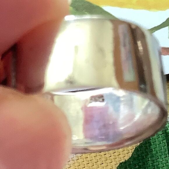 sterling SILVER 925 GREEK KEY WIDE RING SIZE US 7.5 - Picture 8 of 8